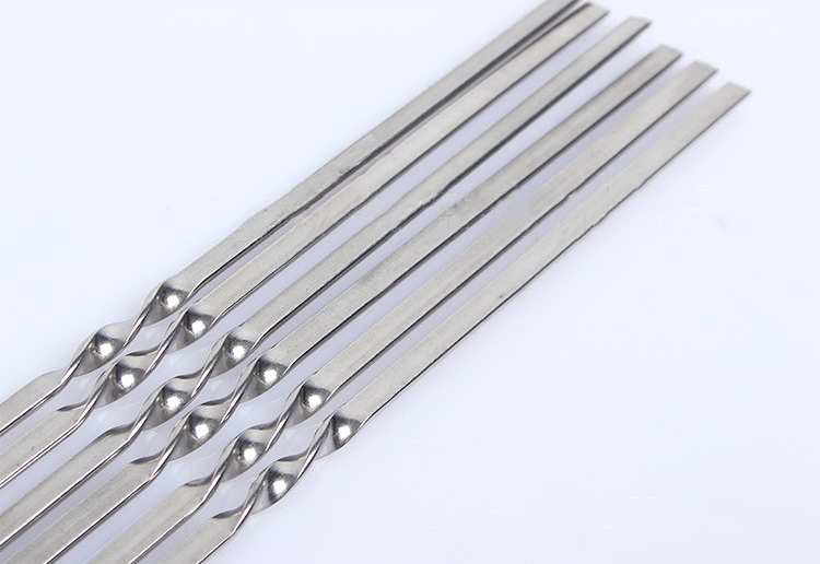 reusable stainless steel barbecue bbq sticks