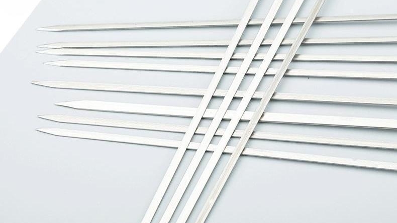 heavy duty wooden handle bbq sticks kabob