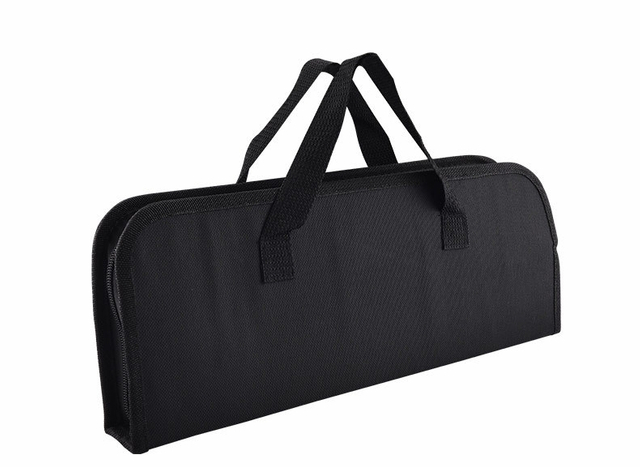 Stainless Steel Bbq Tools Kit Grilling Accesssories Set of 5 in Portable Bag