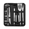S.S 304 Bbq Tools Kit Grilling Accesssories Set of 18 in Portable Bag