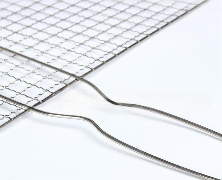 Stainess Steel Food Grade Folding Bbq Roasting Fish Grill Clip Metal Wire Mesh Net