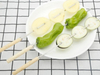 Stainless Steel Kabob Skewers Bbq Sticks Skewers with Wooden Handle