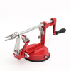 Apple Peeler Silcer Corer Machine with Stainless Steel Blades and Suction Base for Apples Fruit and Potato(Red) 
