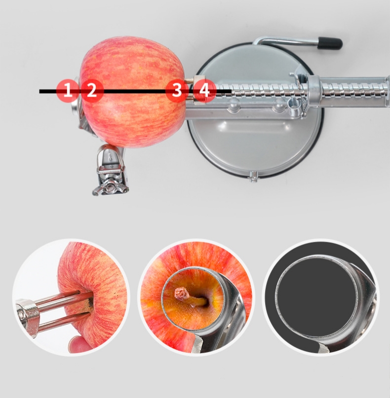 apple peeler slicer machine