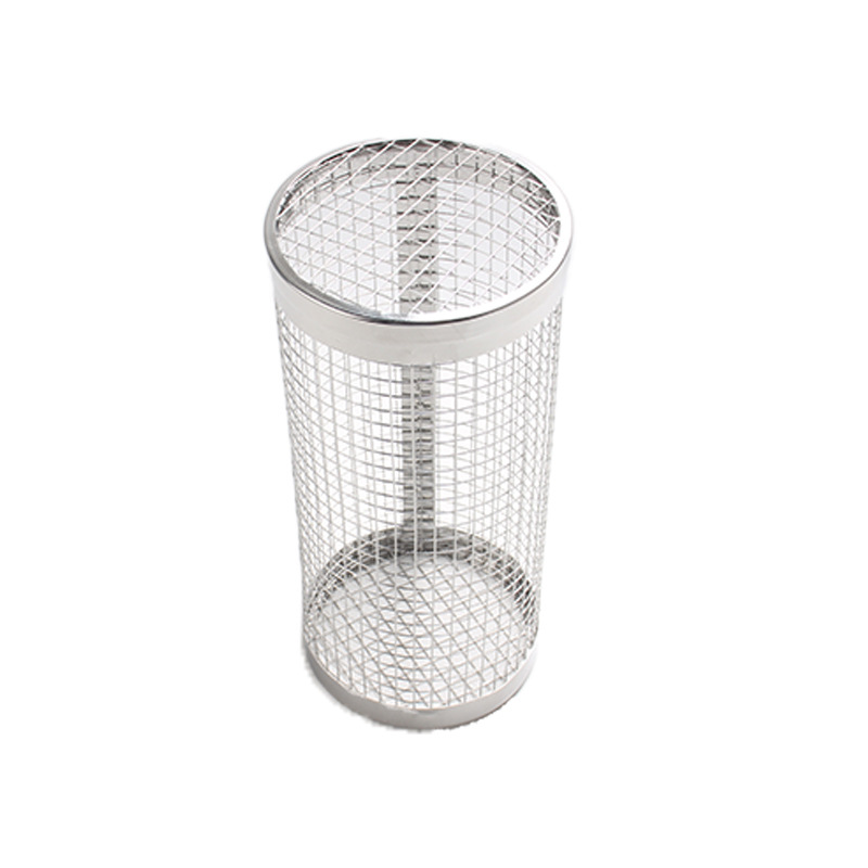 Portable Stainless Steel Large Cylinder Rolling Bbq Grill Baskets Metal Wire Mesh Net Tube