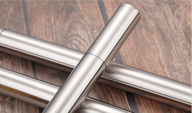 Reusable Stainless Steel Bbq Sticks Storage Buckets Grilling Skewers Tube Container for Outdoor