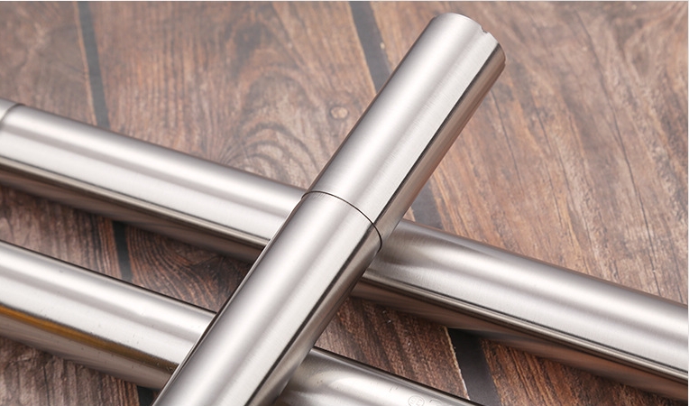 Reusable Stainless Steel Bbq Sticks Storage Buckets Grilling Skewers Tube Container for Outdoor