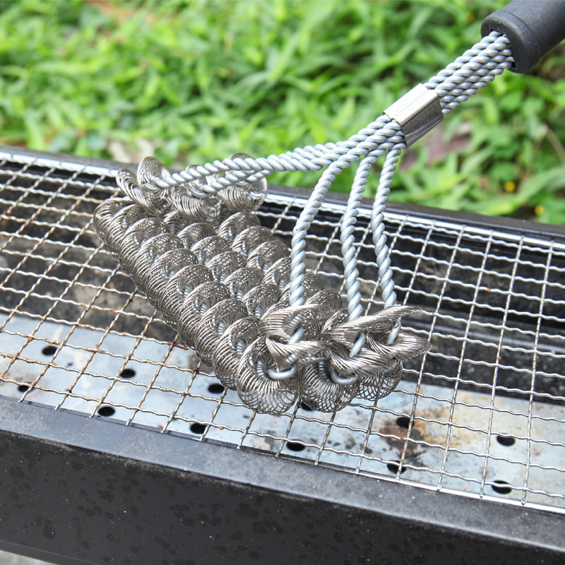 Stainless Steel Bbq Cleaning Brush Grill Cleaner Bbq Accessories Tools