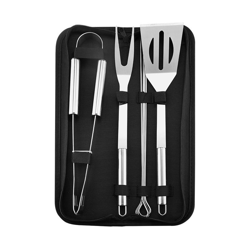 Stainless Steel Bbq Tools Kit Grilling Accesssories Set of 7 in Portable Bag