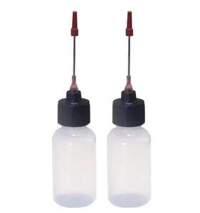 2 Bottles -1 OZ Size Bottles with Stainless Needle tip