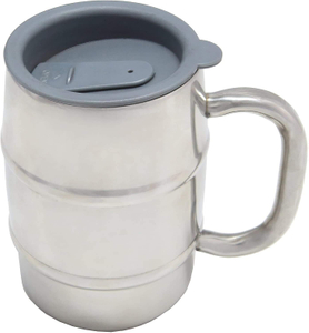 Insulated Beer Mug Keeps Beer Ice Cold for Beer Lovers Double Wall Stainless Steel 17oz Stainless Steel