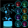 Sonic Night Light for Kids Sonic Lamp Sonic Led Night Lights 3D Sonic Lamps for Boys Room Sonic Light