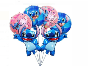 5PCS Cartoon Blue Balloons 18